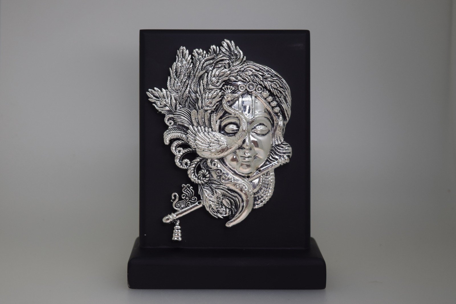 Suraj Bhan Jewellery Hub - 3D Silver Krishna Frame With Flute